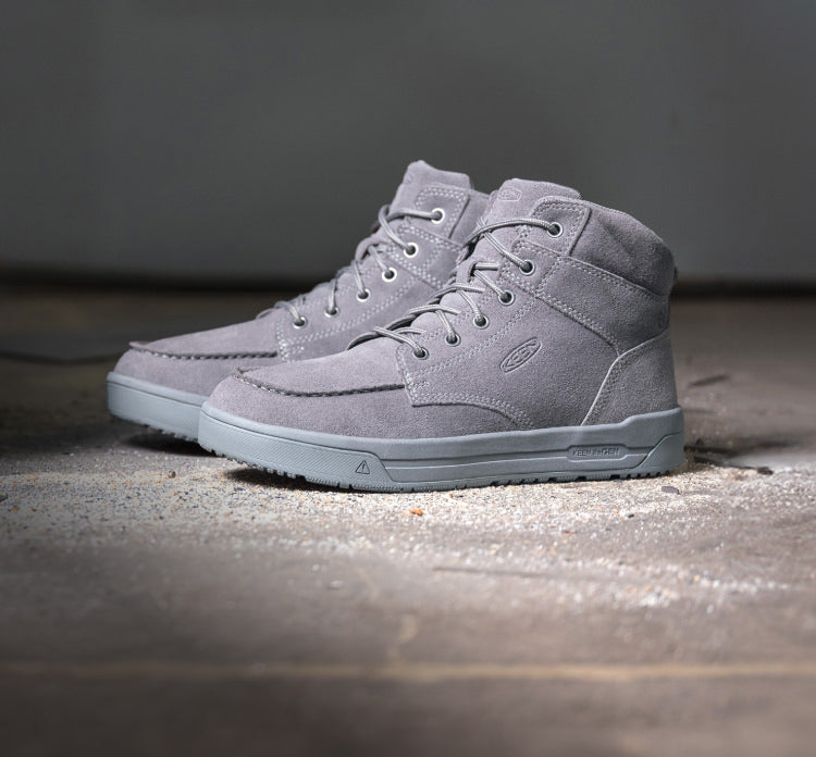 A pair of grey Kenton work sneakers.