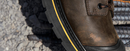 KEEN Utility work boot sole featuring Goodyear Welt stitching