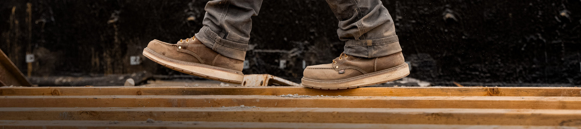 Leather Work Boots & Shoes