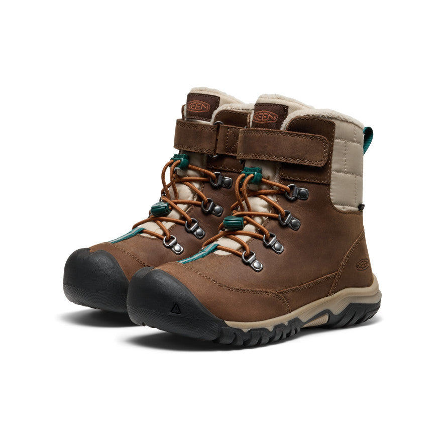 Big Kids' Kanibou Waterproof Winter Boot | Dark Earth/Roasted