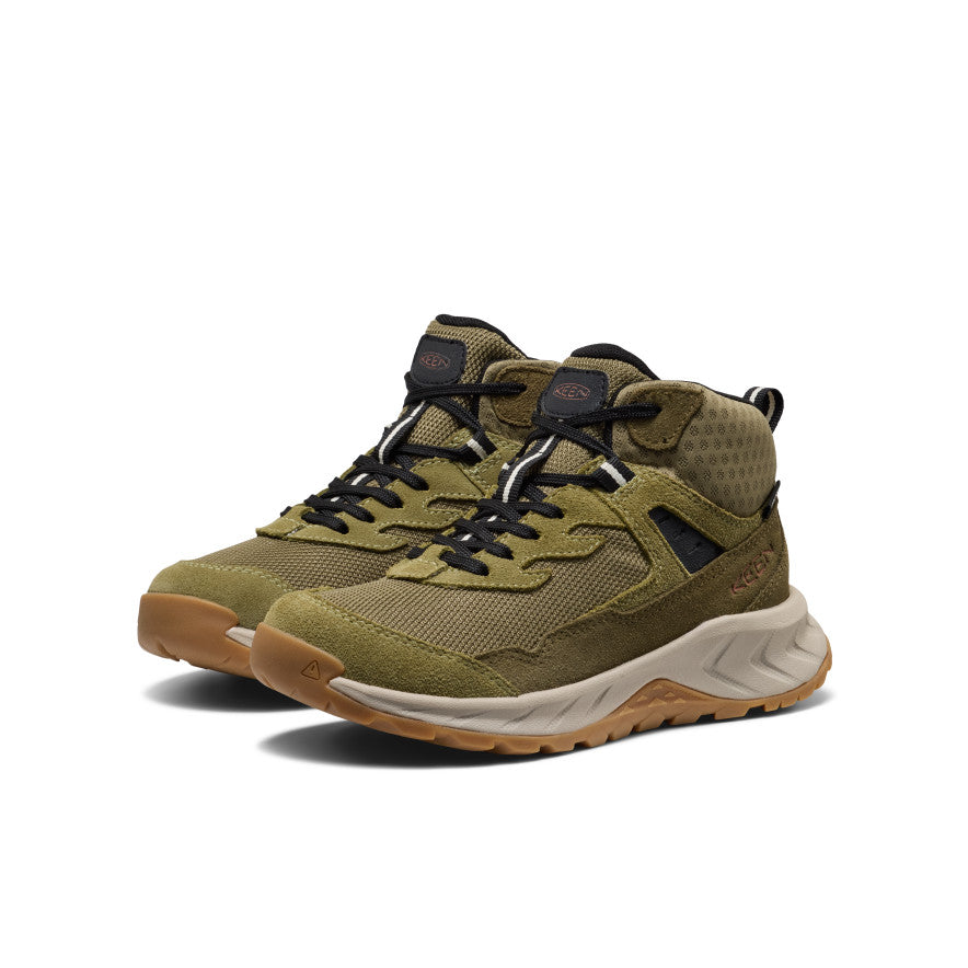 Big Kids' Hightrail Waterproof Hiking Boot | Dark Olive/Martini