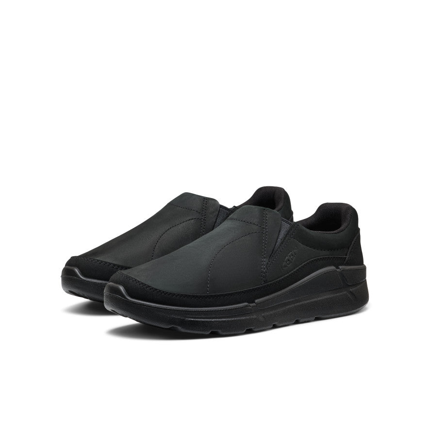 Men's KM2 Leather Slip-On | Black/Black | KEEN Footwear