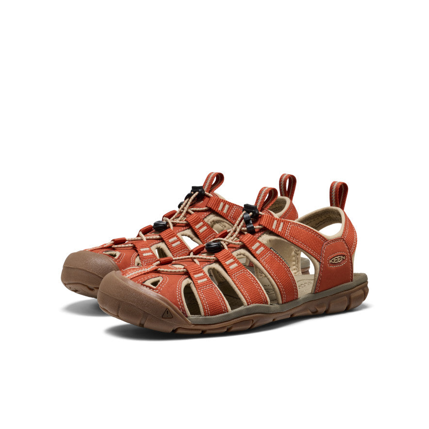 カナリィジェナー Men's Clearwater CNX | Burnt Brick/Safari | KEEN Footwear