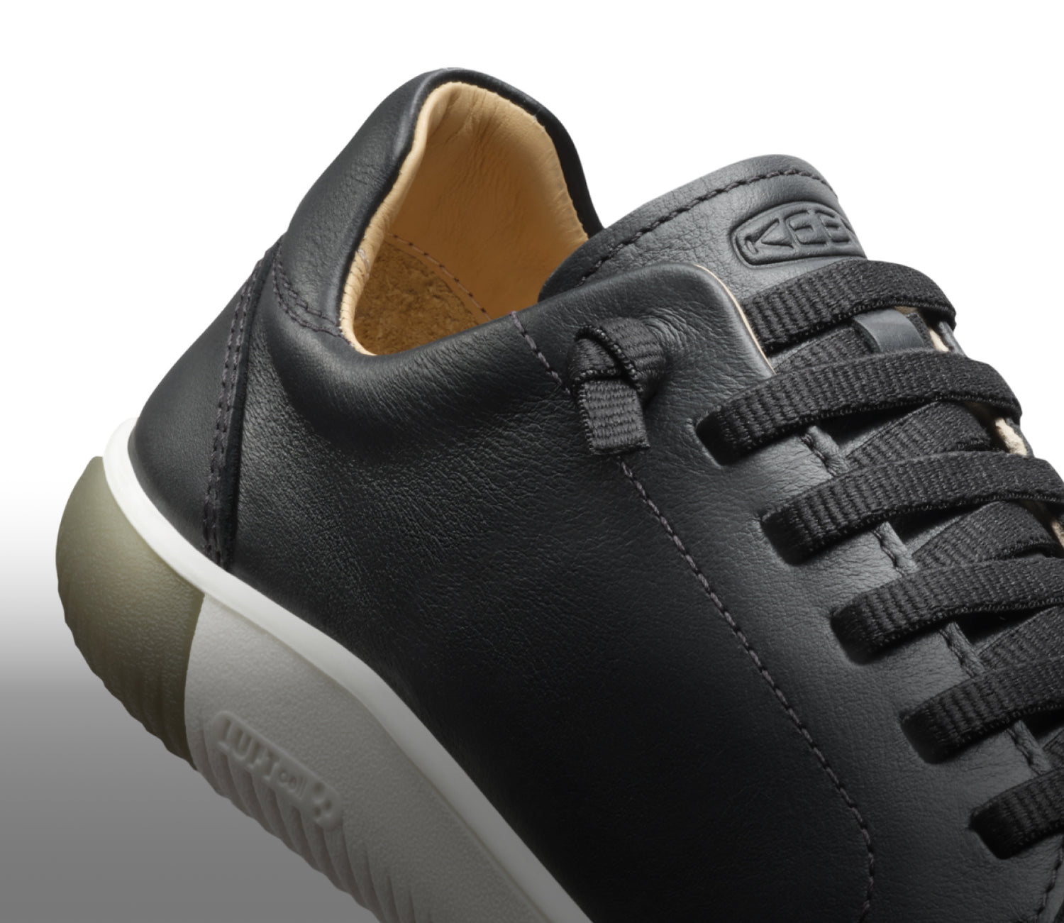 Men's White Leather Sneakers KNX Lace KEEN Footwear