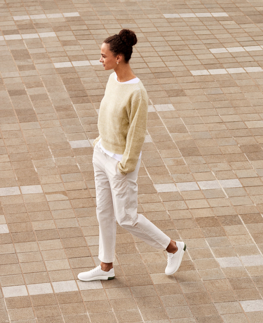 Women's White Leather Sneakers - KNX Lace | KEEN Footwear