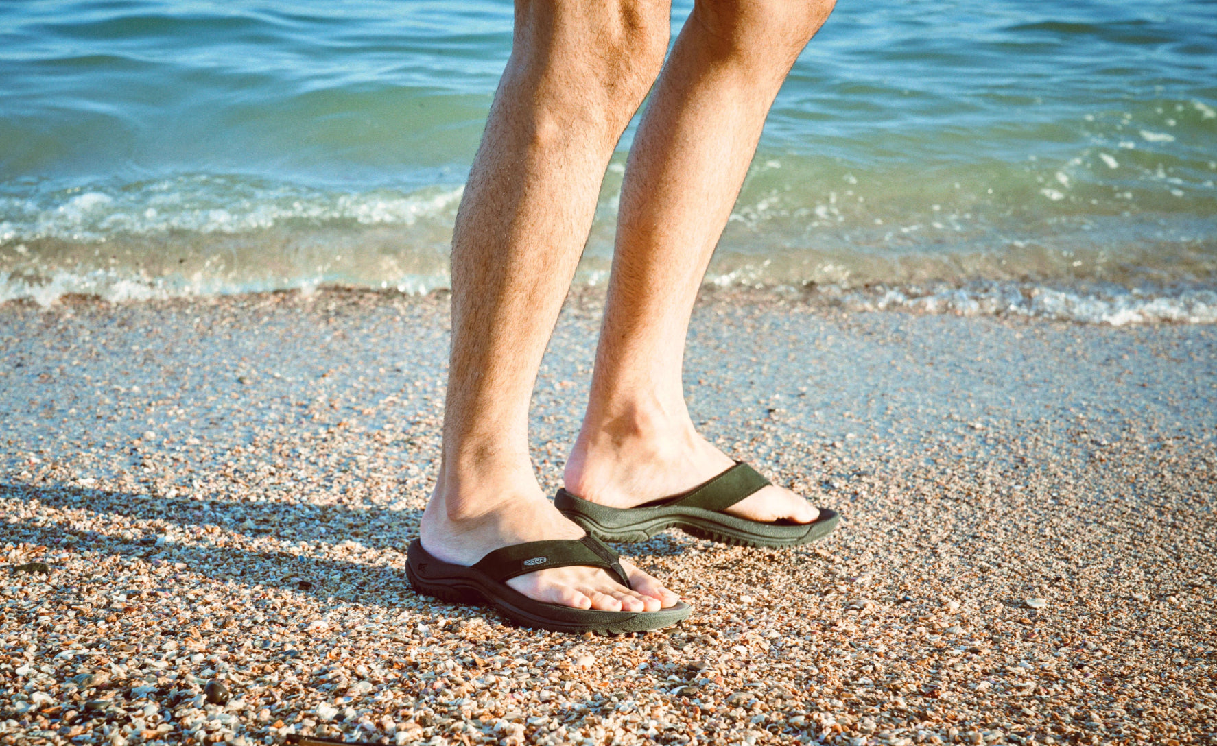 Men's Kona Leather Flip-Flop | Java | KEEN Footwear