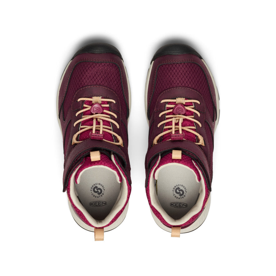 Big Kids' Skua Waterproof Boot | Fig/Peach Fuzz | KEEN Footwear