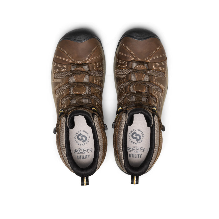 Men's Flint II Work Boot (Steel Toe) | Brown | KEEN Footwear