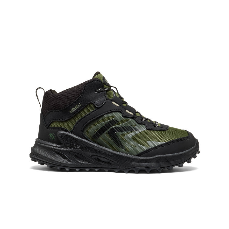 Xgirl ×KEEN 23.5 Big Kids' Zionic Waterproof Boot | Black/Bronze Green | KEEN