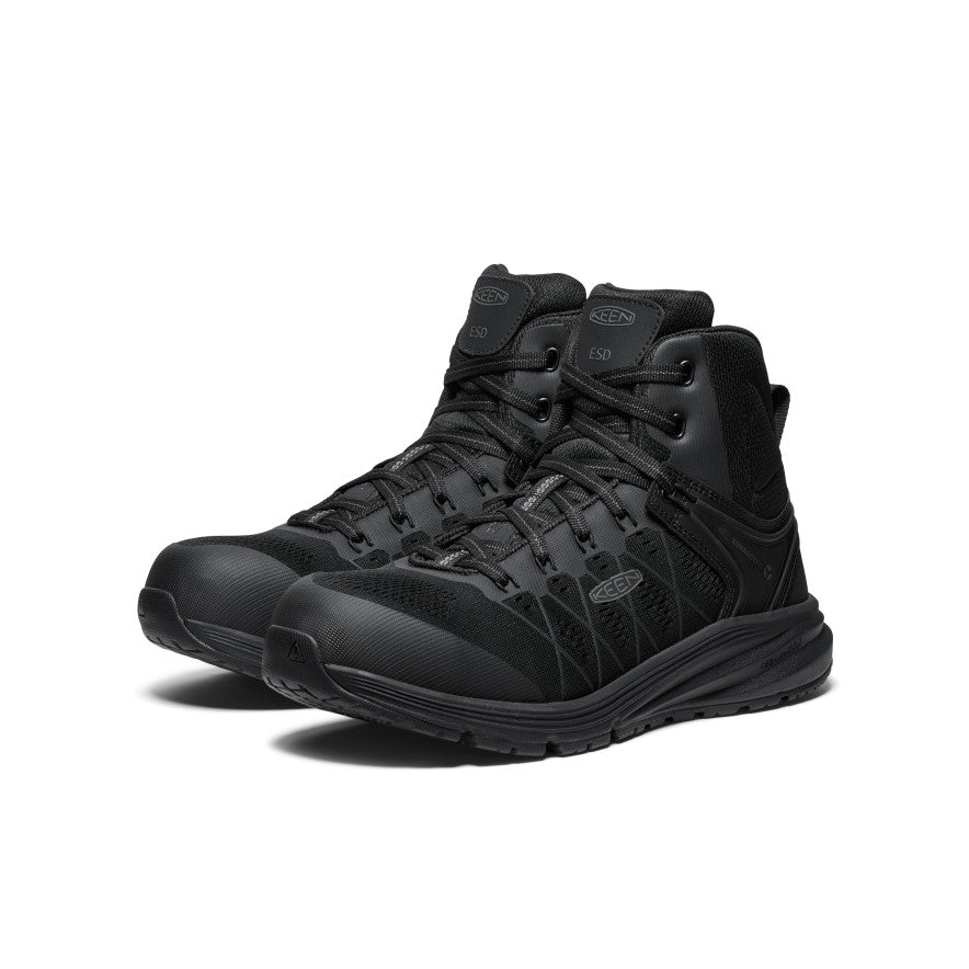 Men's Vista Energy Mid ESD (Carbon Toe) | Black/Black | KEEN Footwear