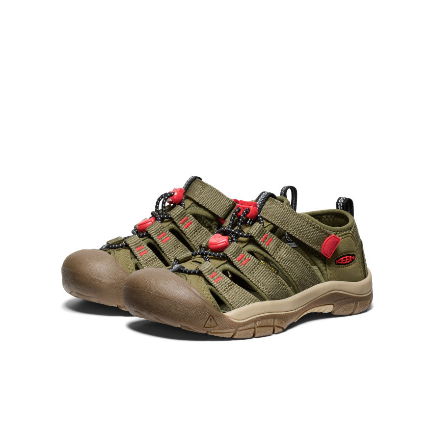 Big Kids' Newport H2 | Martini Olive/Aura Orange | KEEN Footwear