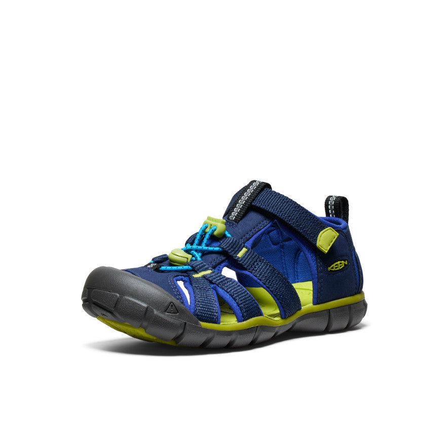Big Kids' Seacamp II CNX | Naval Academy/Chartreuse | KEEN Footwear