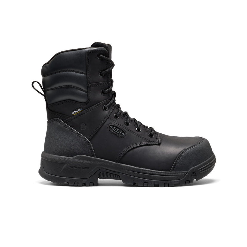 Men's CSA Evanston+ 8" Waterproof Boot (Carbon Toe)  |  Black/Black