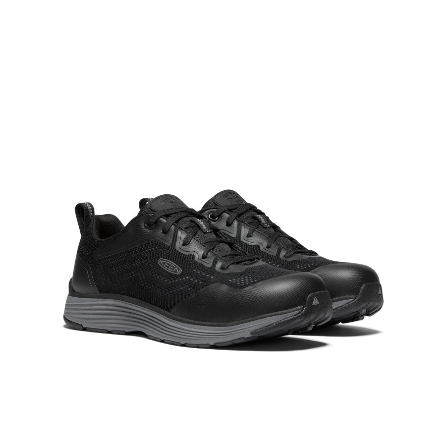 Men's Aluminum Toe ESD Work Sneakers Black KEEN Footwear