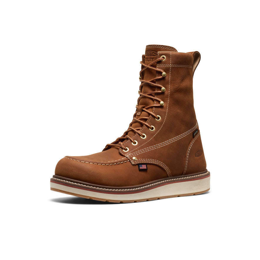 keen summit county mens size 9.5 shoes brown leather waterproof insulated boots Men main image 4