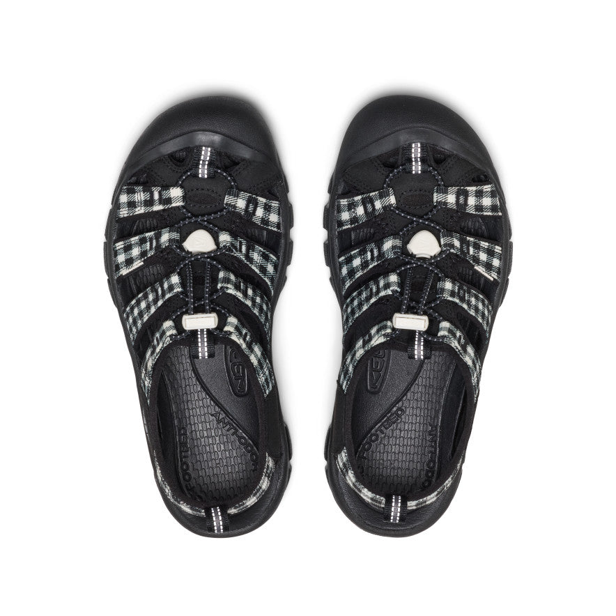 Women's Newport Retro | Black/Gingham | KEEN Footwear
