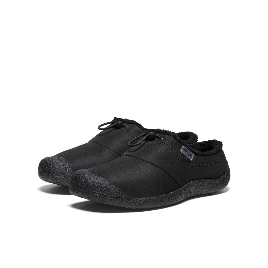 Women's Howser III Black Slide | Black Smooth Nylon | KEEN | KEEN