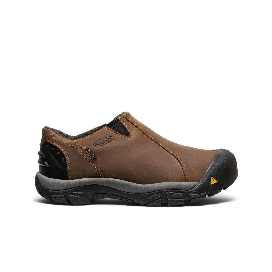 keen様 Men's Brixen Waterproof Shoe Wide | Slate Black/Madder Brown