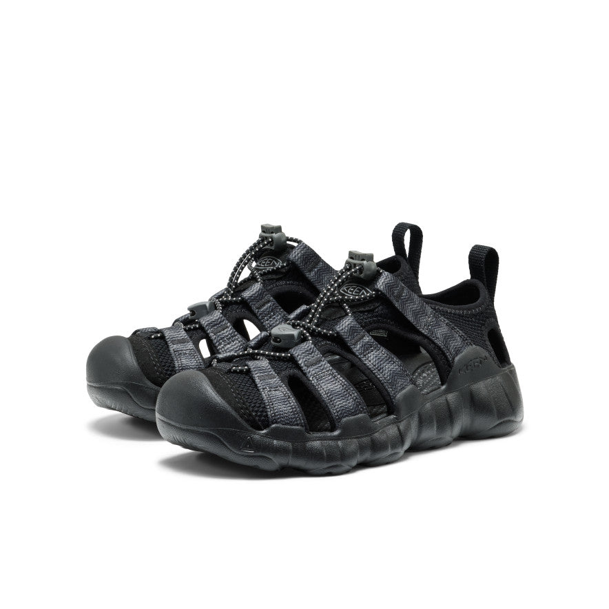 KEEN ブラック メッシュサンダル Big Kids' Hyperport H2 Sandal | Black/Steel Grey | KEEN Footwear