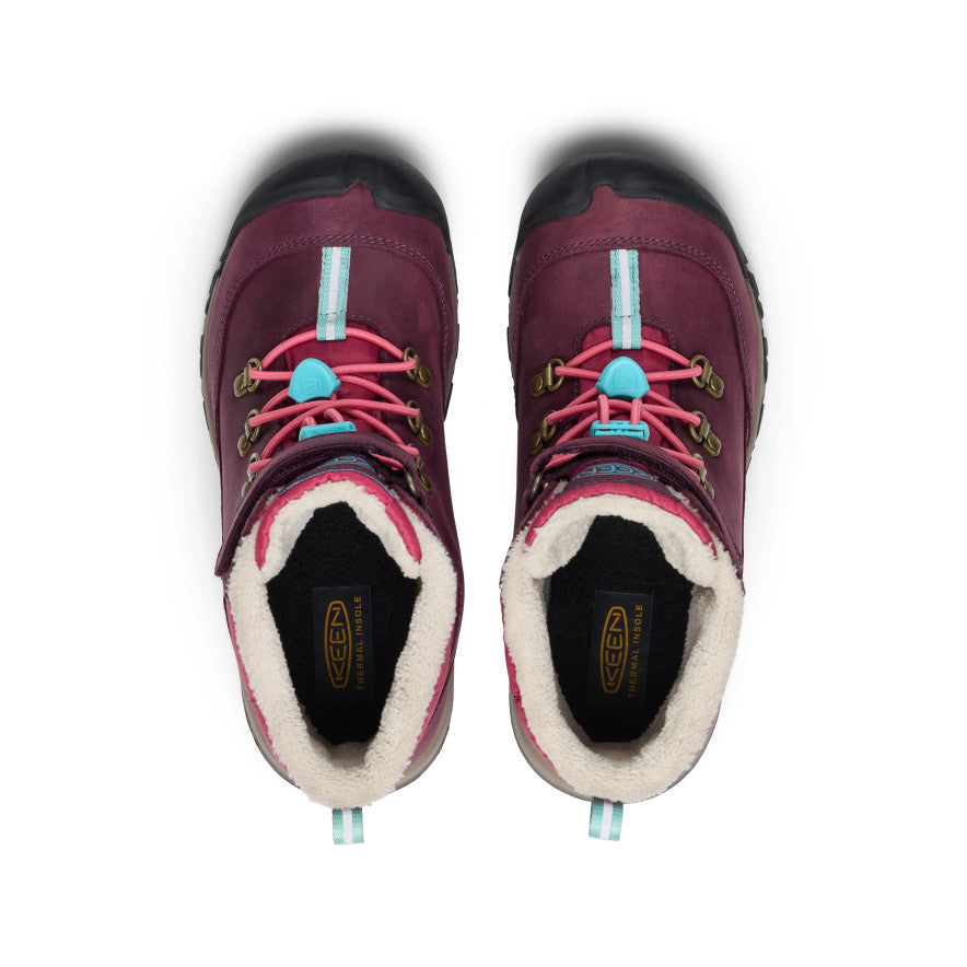 Big Kids' Kanibou Waterproof Winter Boot | Fig/Pink Lemonade