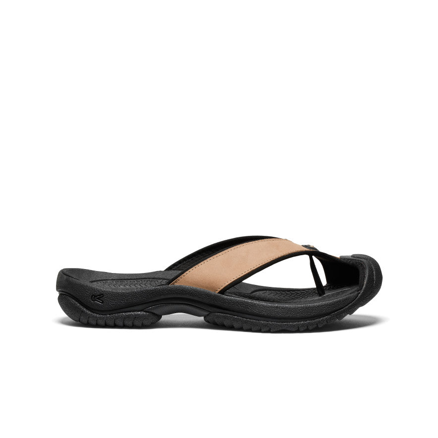 Men's Waimea Leather Flip-Flop | Cornstalk/Black | KEEN Footwear