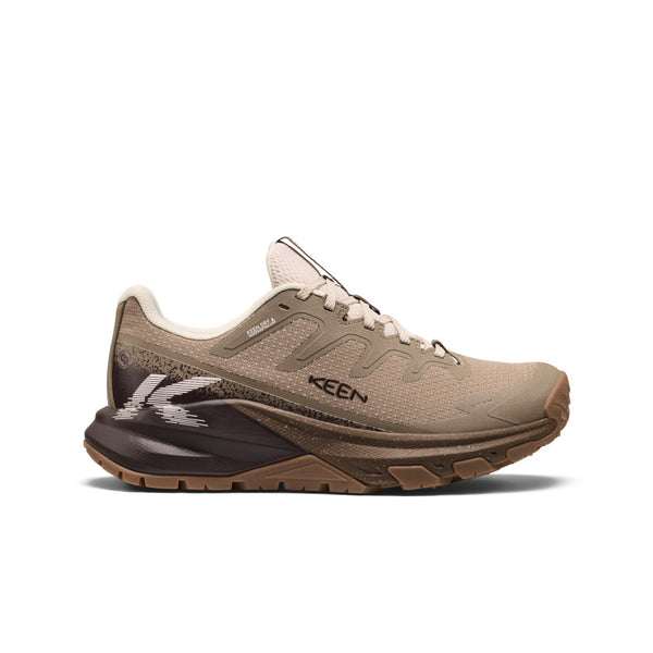 KEEN クライミングシューズ ベージュ/黒 Women's Targhee Apex Waterproof Hiking Shoe | Brindle/Peach Blush