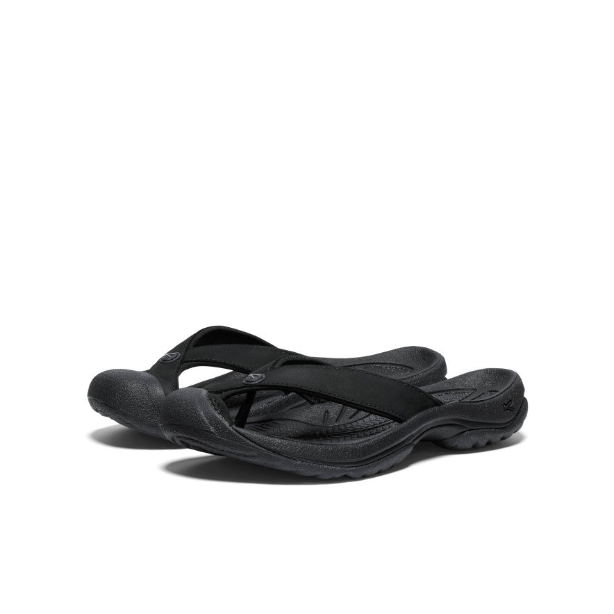 Women's Waimea Leather Flip-Flop | Black | KEEN Footwear