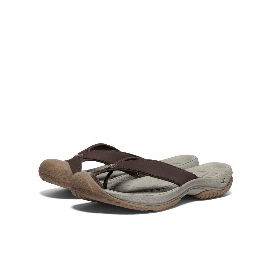 Men's Waimea Leather Flip-Flop | Java/Taupe | KEEN Footwear
