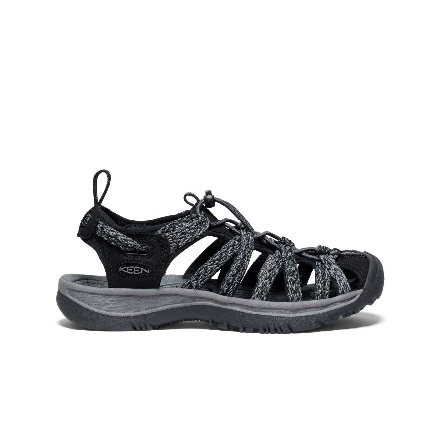 KEEN ウィメンズ　スプリットスニーカー25cm Women's Whisper Sandal | Black/Steel Grey | KEEN Footwear