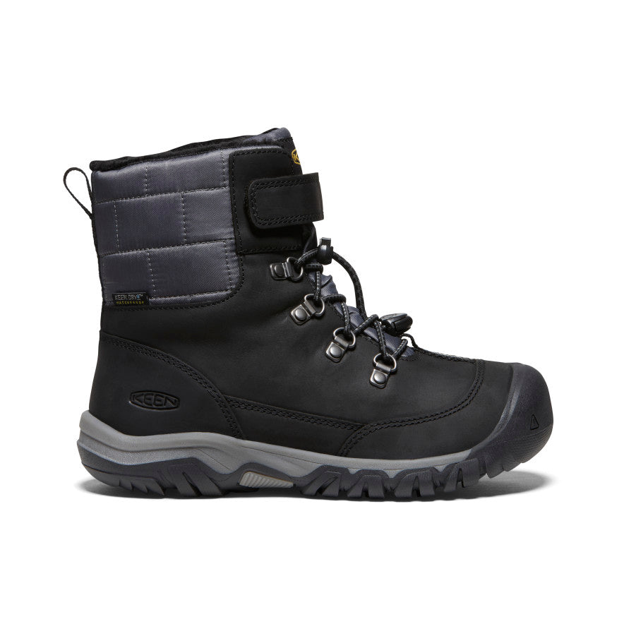 Big Kids\' Kanibou Winter | KEEN | Waterproof Black/Magnet Footwear Boot