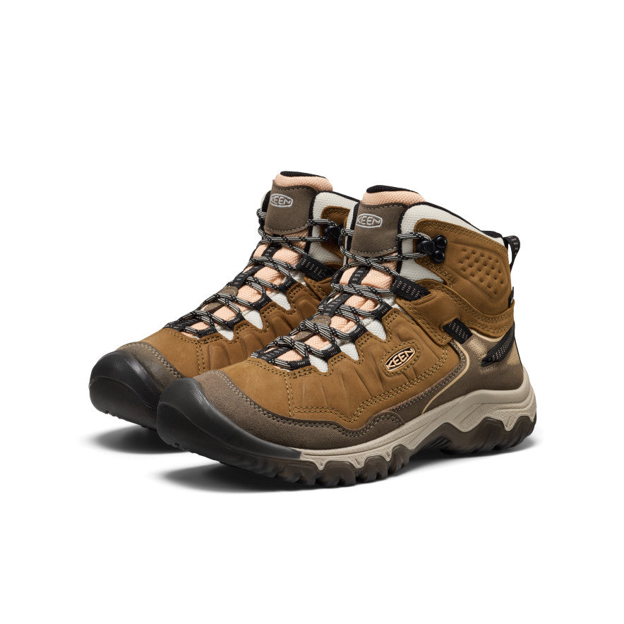 靴 KEEN TARGHEE IV MID WP Men's Targhee IV Waterproof Hiking Boot | Brindle/Canteen | KEEN
