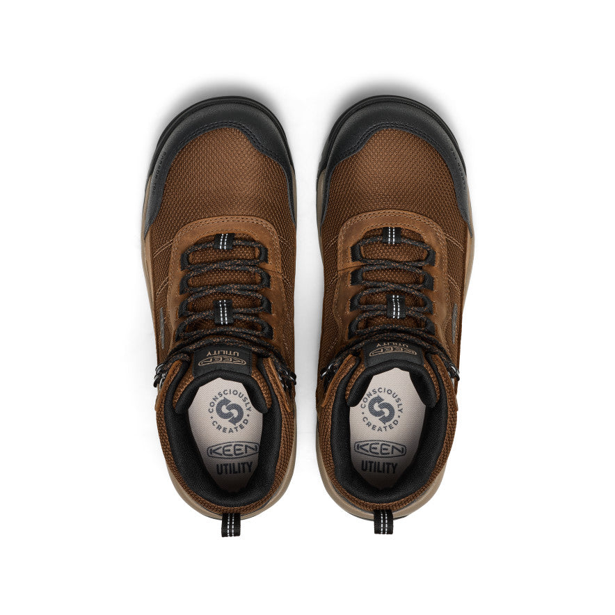 Men's Skokie Waterproof Work Boot (Carbon Toe) | Dark Earth/Black