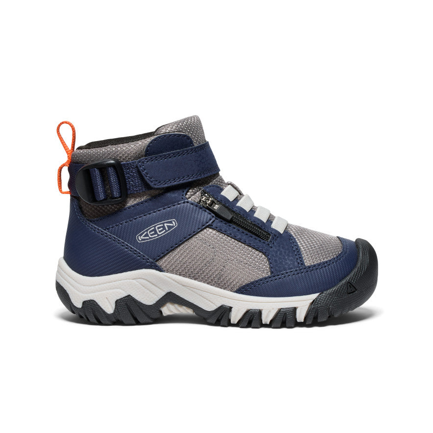 Keen Little Kids Targhee Boundless Hiking Boot Naval Academy Steel Grey 8