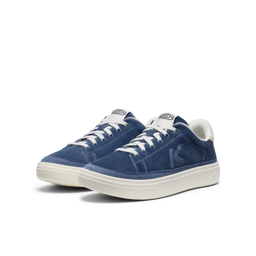靴 KEEN DRESDEN BLUE/CABARET 27cm Women's KM1 Leather Sneaker | Vintage Indigo/Birch | KEEN Footwear