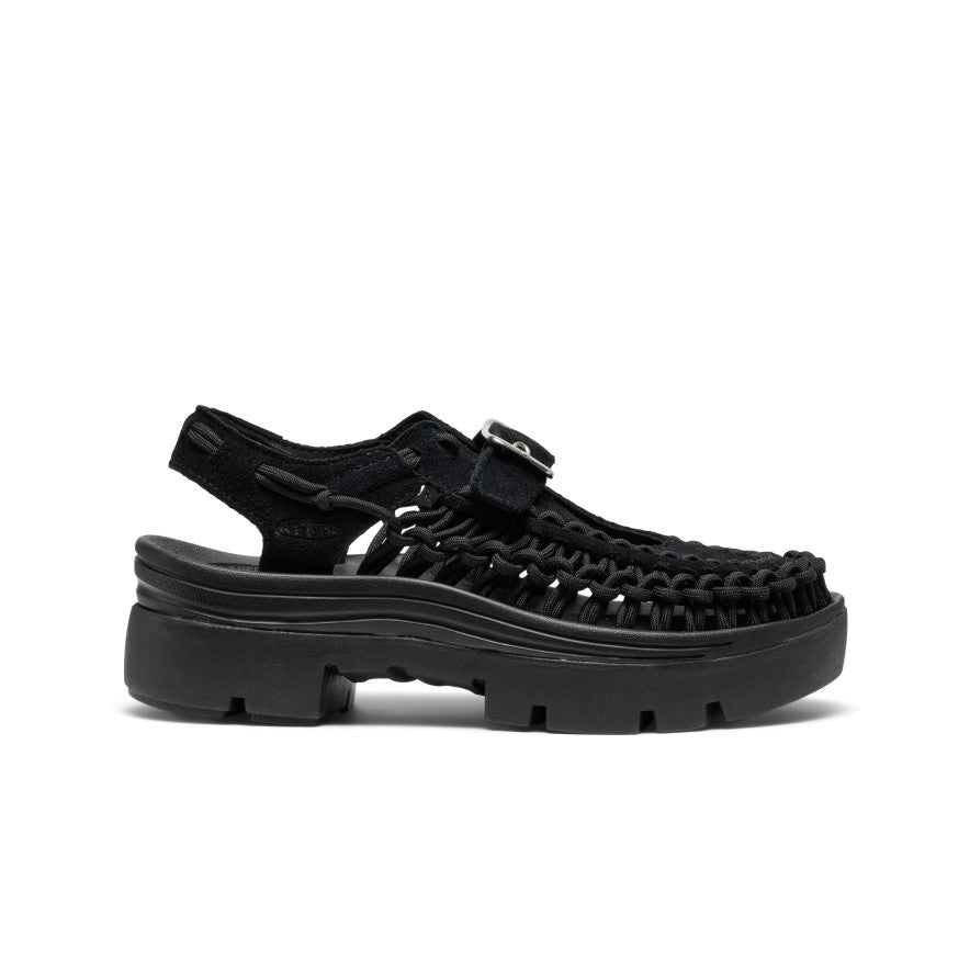 All Gender UNEEK PLT Mary Jane Sneaker | Black/Black | KEEN