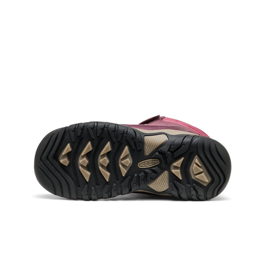 スノーボード KEEN Big Kids' Kanibou Waterproof Winter Boot | Fig/Pink Lemonade