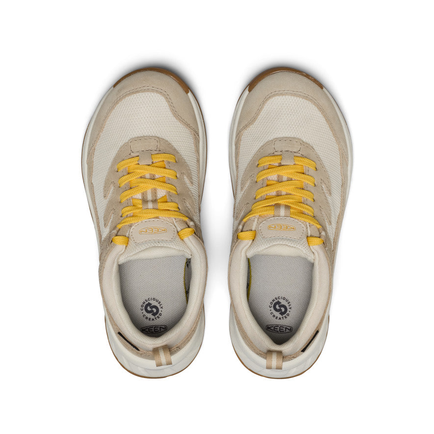 Big Kids' Hightrail Waterproof Hiking Shoe | Birch/Daffodil | KEEN