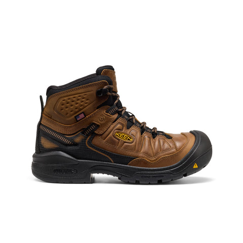 KEEN Men's Targhee 4 Mid Height Waterproof Hiking Boots – Durable, Comfortable, All-Terrain Traction