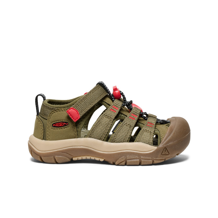 Little Kids' Newport H2 | Martini Olive/Aura Orange | KEEN Footwear