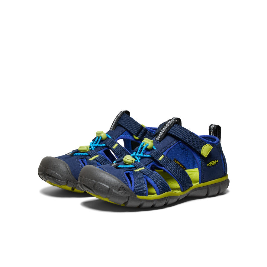 Big Kids' Seacamp II CNX | Naval Academy/Chartreuse | KEEN Footwear