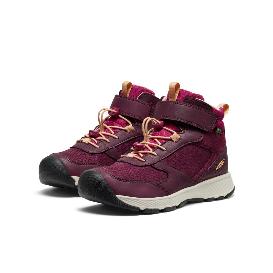 Big Kids' Skua Waterproof Boot | Fig/Peach Fuzz | KEEN Footwear