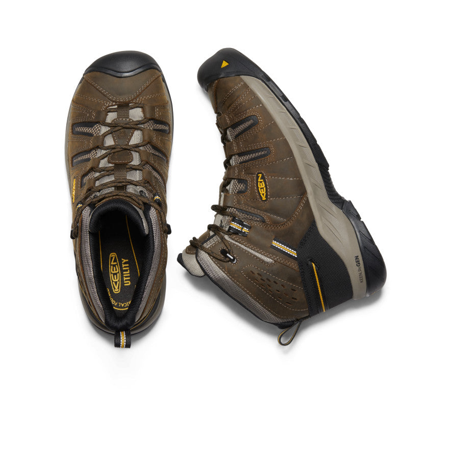 Men's Flint II Work Boot (Steel Toe) | Brown | KEEN Footwear