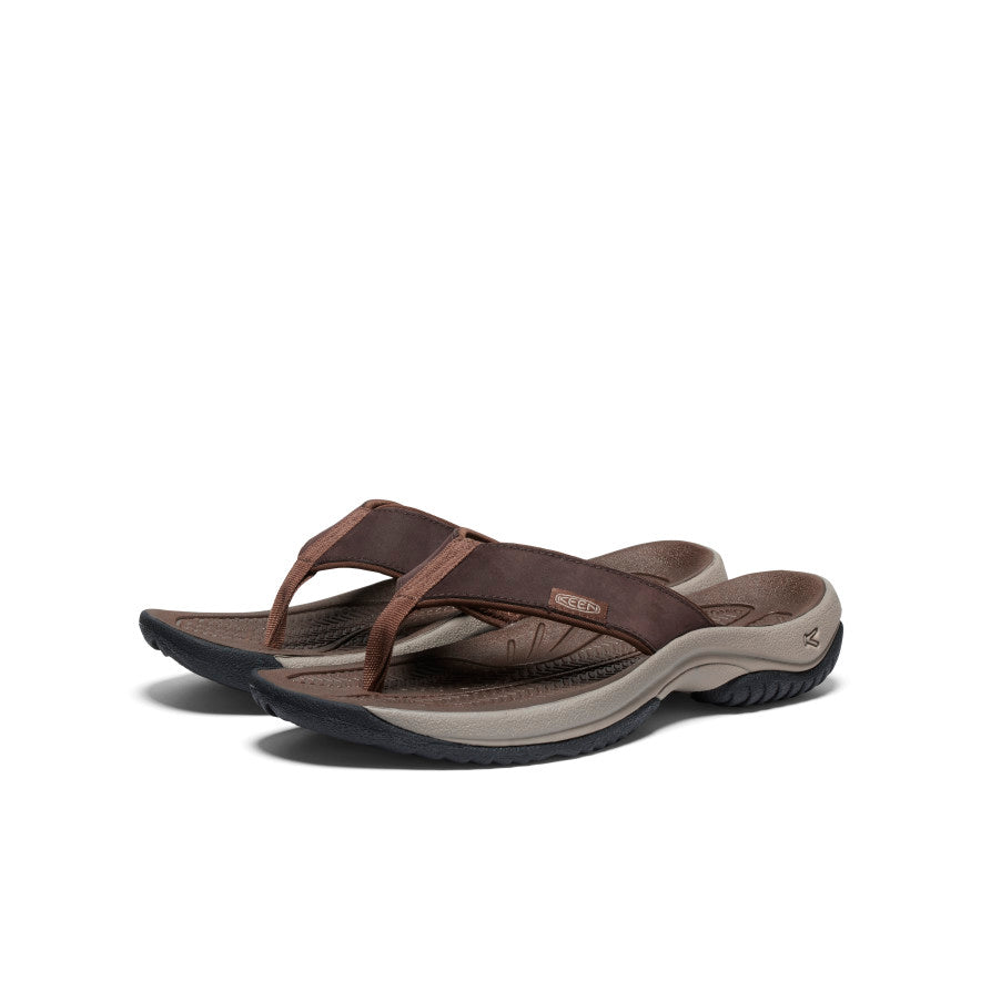 KEEN Kona Brown‎ Leather Embossed Thong Sandals Mens 8 Womens 10 1120-BIST Keen Kona Flip TG Flip-Flops (For Women) - Save 50% main image 4