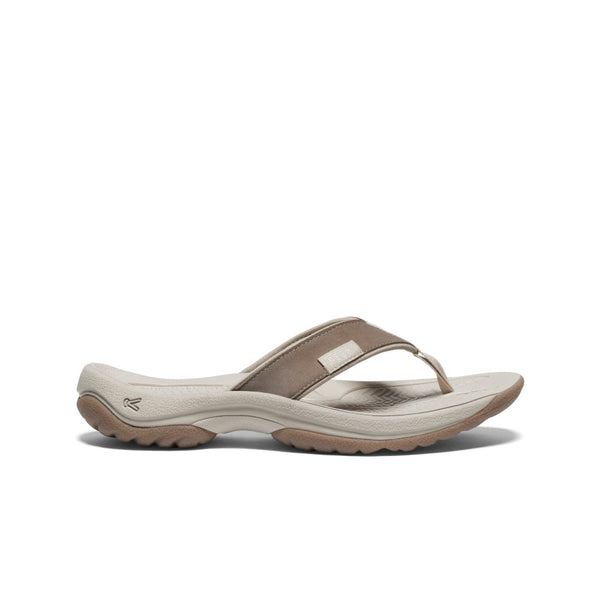 KEEN｜kona flip TG （26cm） Women's Kona Leather Flip-Flop | Silver | KEEN Footwear