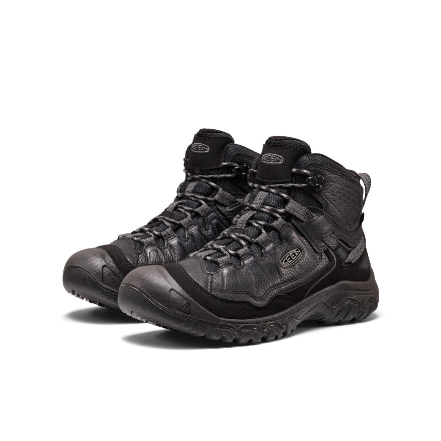 Men's Targhee IV Waterproof Hiking Boot | Tumbled Black | KEEN