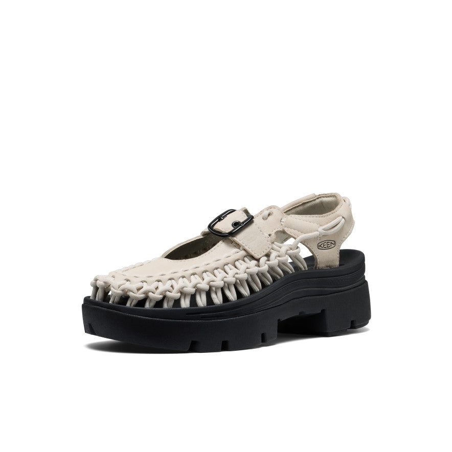 All Gender UNEEK PLT Mary Jane Sneaker | Birch Smooth Lea | KEEN