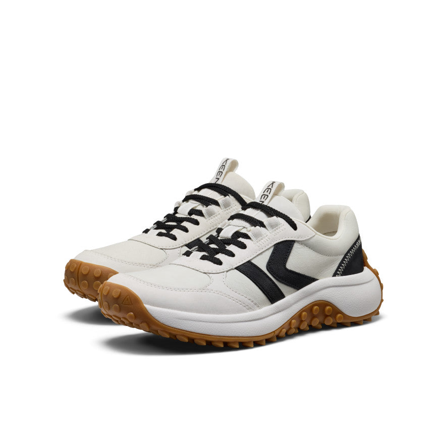 Women's KS86 Leather Sneaker | Star White/Black | KEEN Footwear