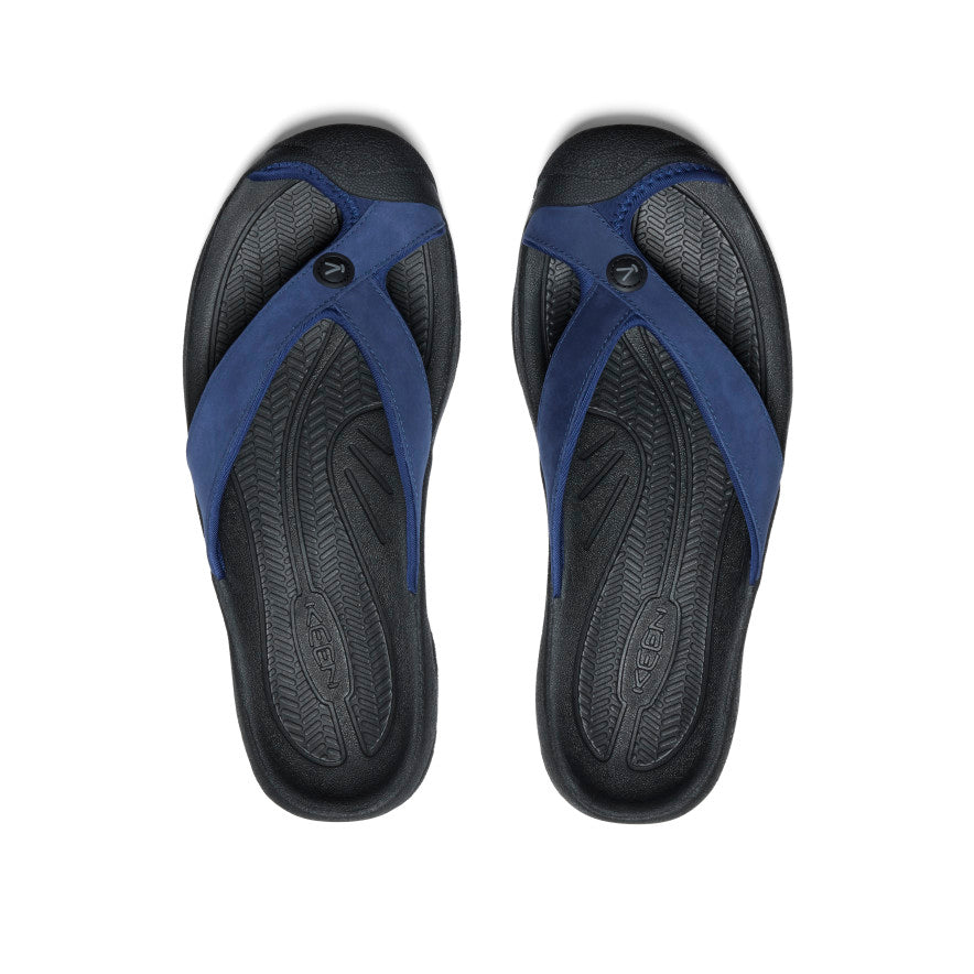 Men's Waimea Leather Flip-Flop | Navy | KEEN Footwear