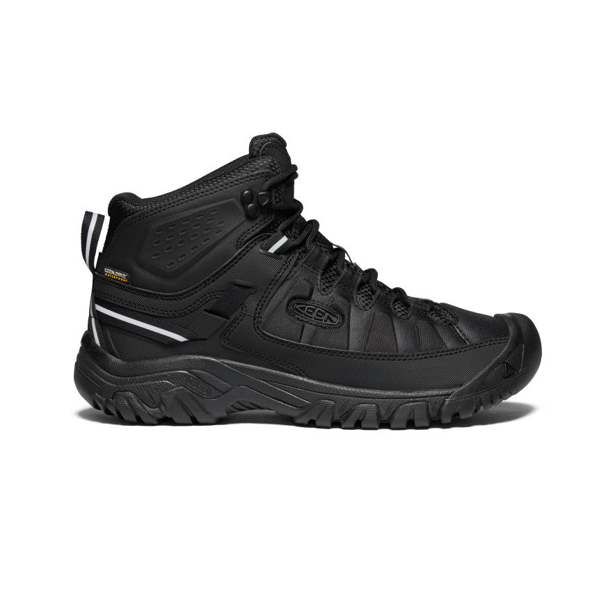 [キーン] トレッキング TARGHEE EXP MID WP(現行モデル) メンズ BLACK/BLACK 27 cm D Men's Waterproof Black Hiking Boots - Targhee EXP Mid | KEEN Footwear