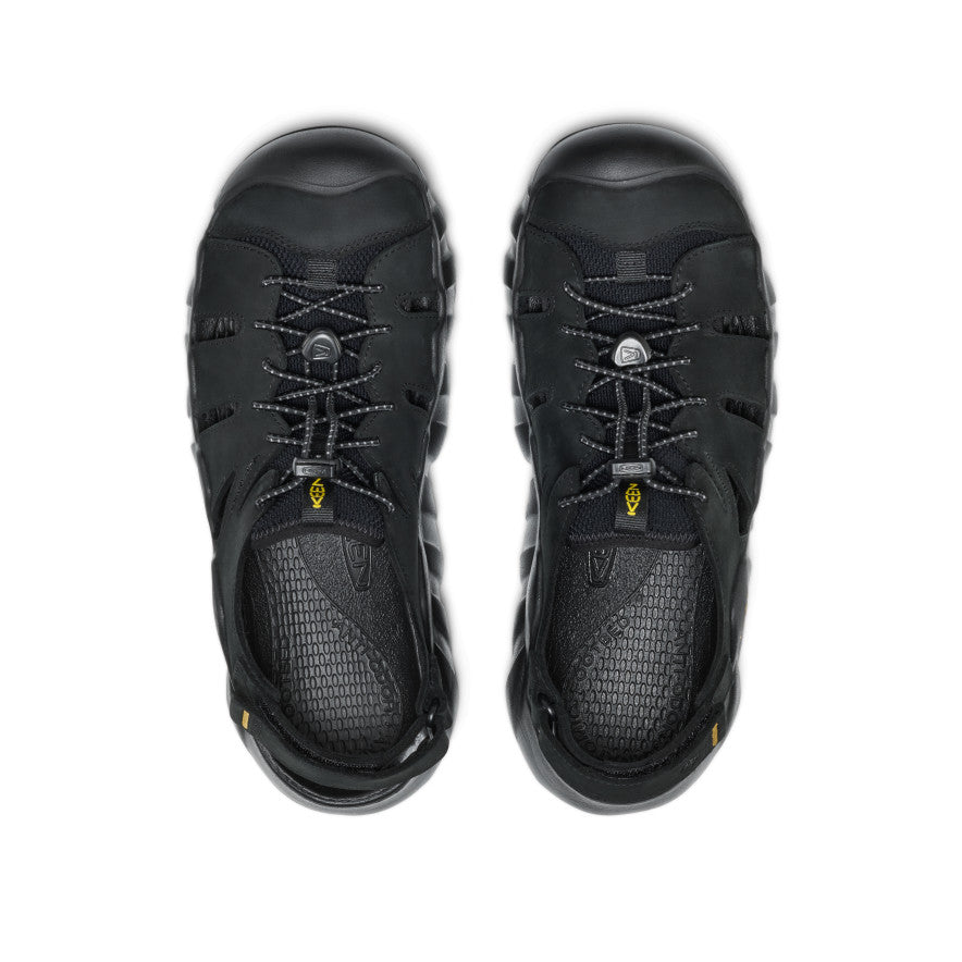 Men's Hyperport Fisherman Leather Sandal | Black/Keen Yellow